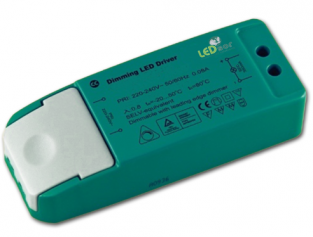 Dimbare led driver, 12-24V, voor 230V dimmer Dimbare led driver, 12-24V, voor 230V dimmer